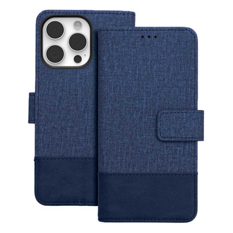 Tel1 iPhone 16 Pro Max Gomma Θήκη Βιβλίο - Blue