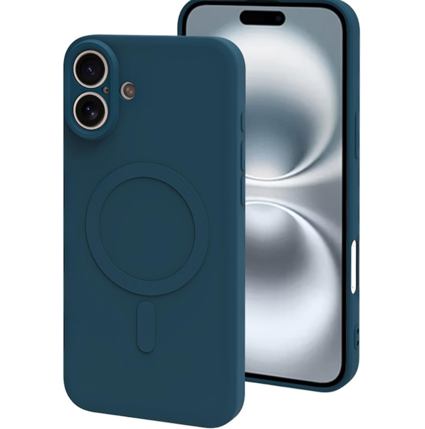 Forcell iPhone 16 Plus MagSafe Θήκη Σιλικόνης - Blue