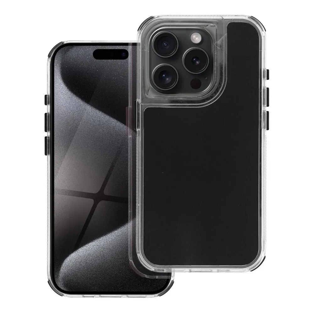Forcell iPhone 15 Pro Matrix Θήκη Σιλικόνης - Black