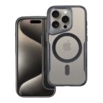 Forcell iPhone 16 Pro MagSafe Ergofit Θήκη Με Πλαίσιο Σιλικόνης Διάφανη - Black