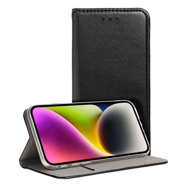 Tel1 iPhone 16 Plus Smart Magnetic Θήκη Βιβλίο - Black