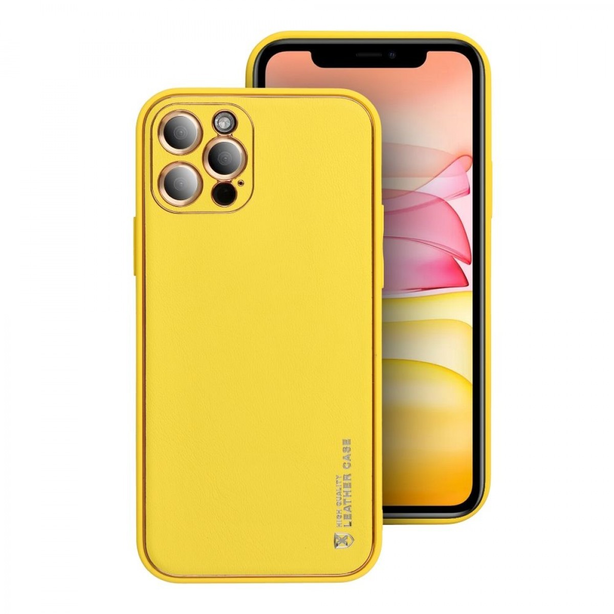Forcell iPhone 15 Pro Θήκη Σιλικόνης - Yellow
