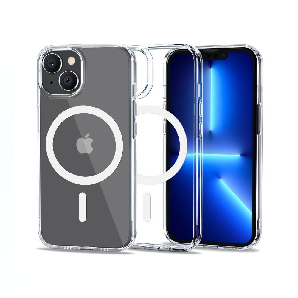 Techsuit iPhone 14 Magsafe Θήκη Σιλικόνης - Διάφανη
