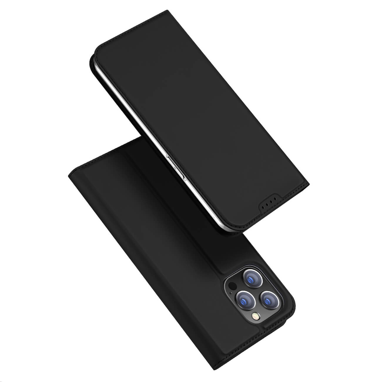 Dux Ducis iPhone 15 Skin Feel Θήκη Βιβλίο - Black
