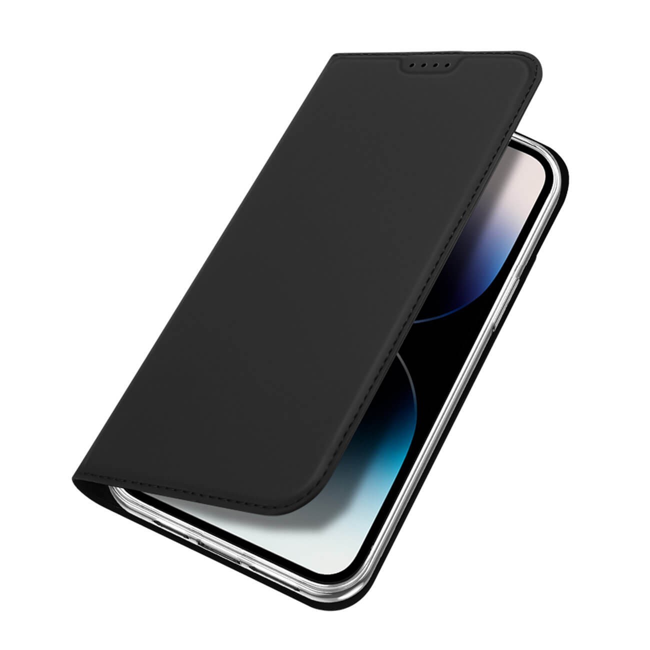 Dux Ducis iPhone 15 Skin Feel Θήκη Βιβλίο - Black