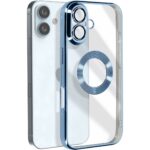 Forcell iPhone 16 Glam Θήκη Σιλικόνης - Clear Blue