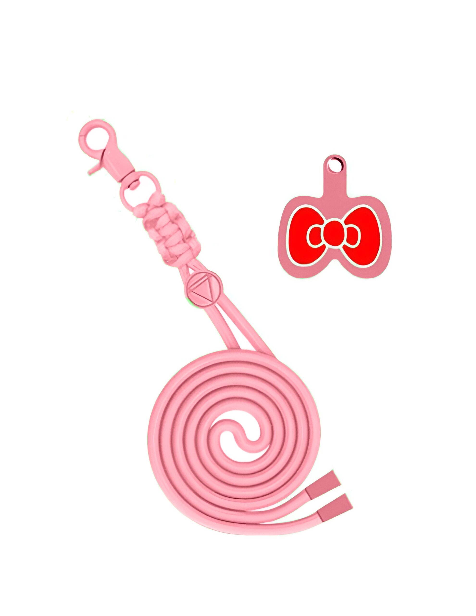 Universal Λουράκι Λαιμού για Smartphone Neck Strap With Hook And Emoji Bow Pink