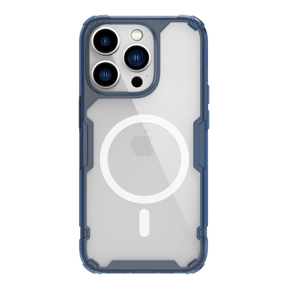 NILLKIN iPhone 14 Pro Max Nature Pro Θήκη Με Πλαίσιο Σιλικόνης Διάφανη - Blue