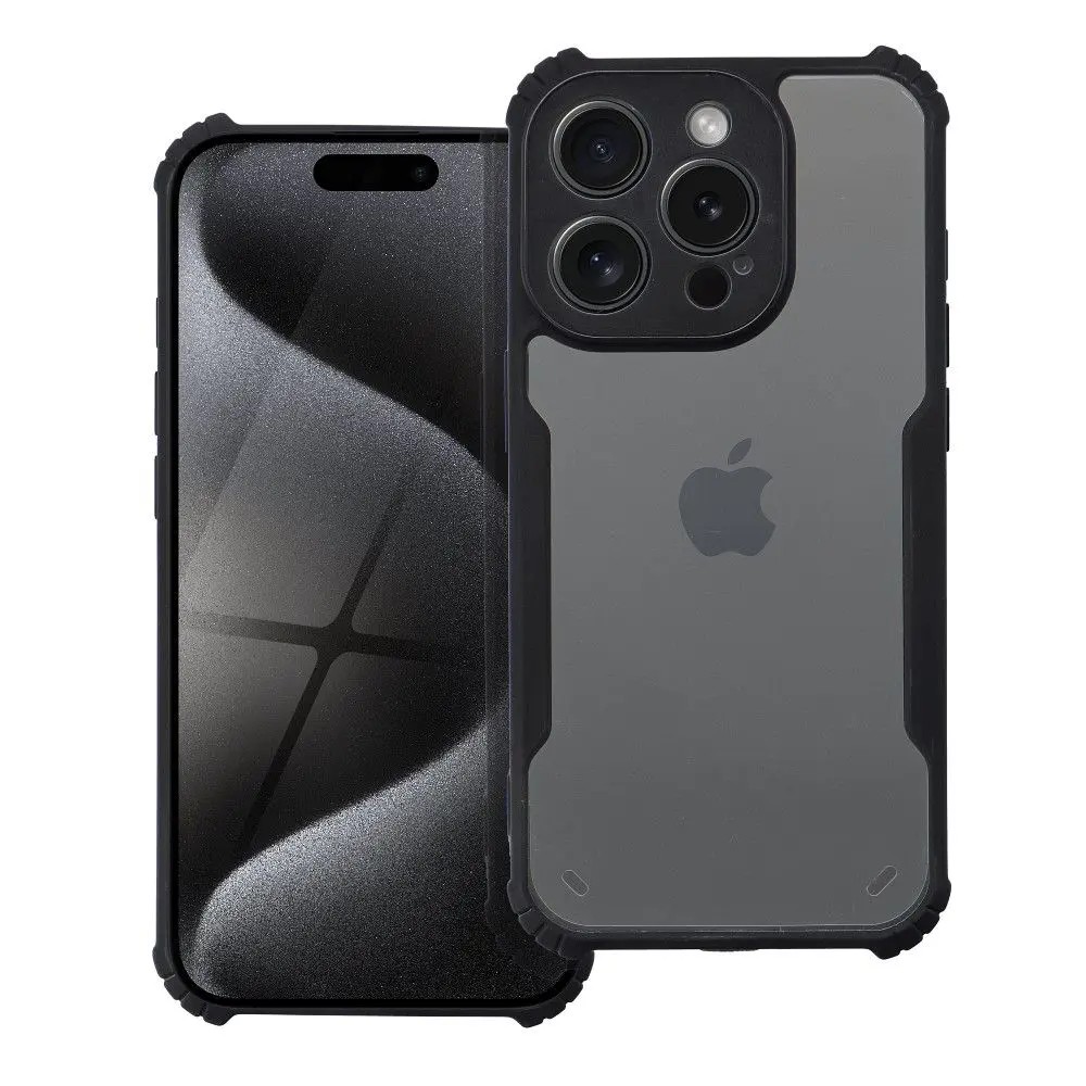 Forcell iPhone 15 Pro Anti - Drop Θήκη Διάφανη - Black
