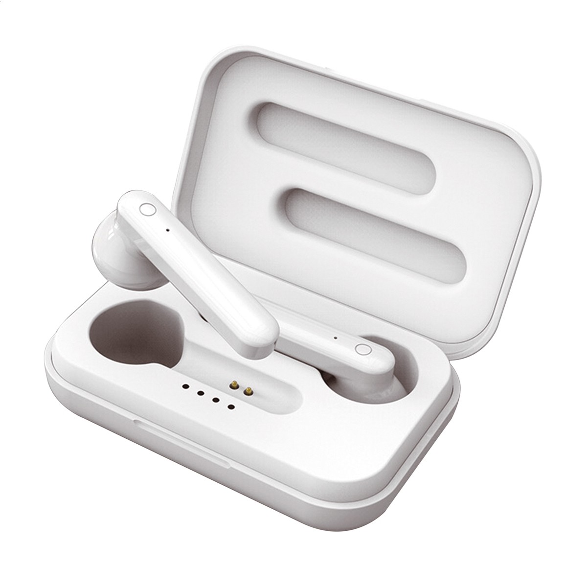 Platinet Sports Earphones Bluetooth Handsfree Ακουστικά με Θήκη Φόρτισης Λευκά