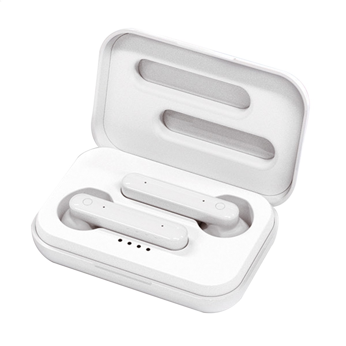 Platinet Sports Earphones Bluetooth Handsfree Ακουστικά με Θήκη Φόρτισης Λευκά