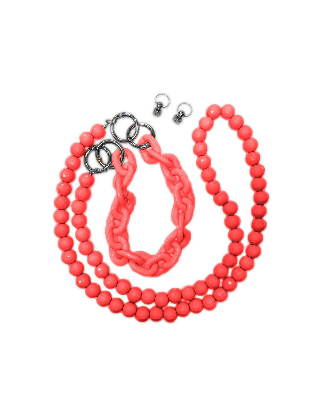 Universal Λουράκι Λαιμού για Smartphone Neck Strap Multi-Purpose Braided Chain Red