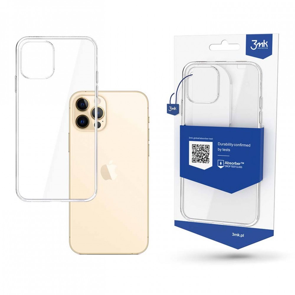 3MK iPhone 12 Pro Max Θήκη Σιλικόνης - Διάφανη