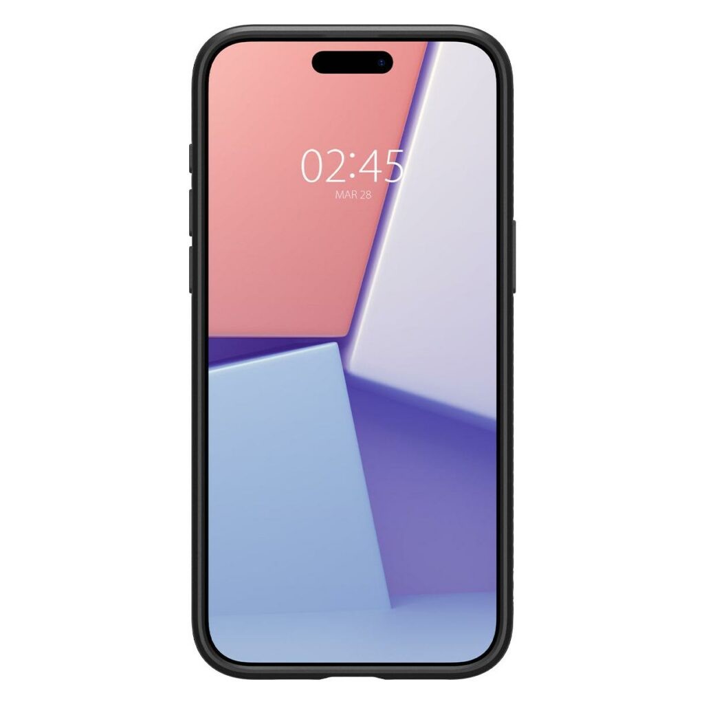 Spigen iPhone 15 Pro Max Liquid Air Θήκη Σιλικόνης - Black