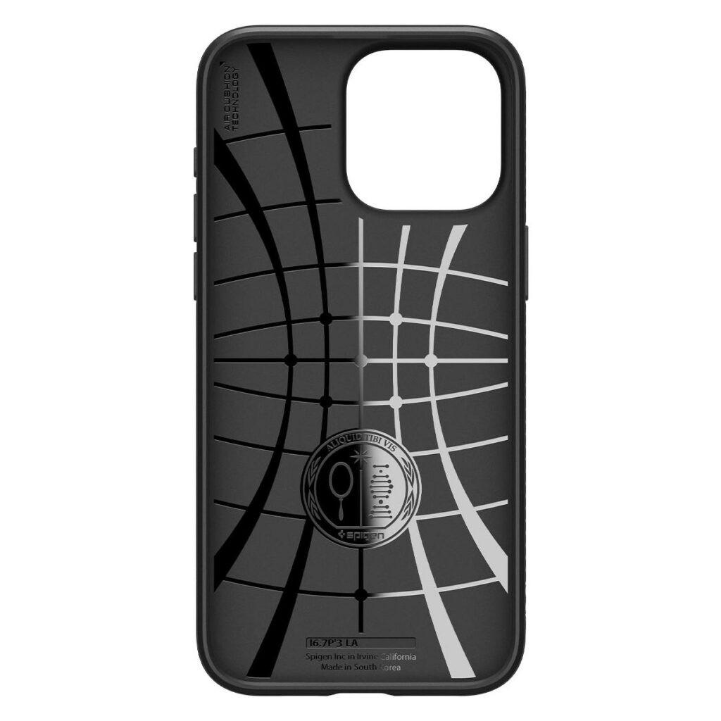 Spigen iPhone 15 Pro Max Liquid Air Θήκη Σιλικόνης - Black