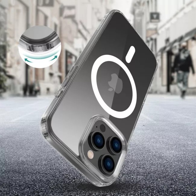 Tech Protect iPhone 16 Pro MagSafe Hybrid Θήκη Σιλικόνης - Διάφανη