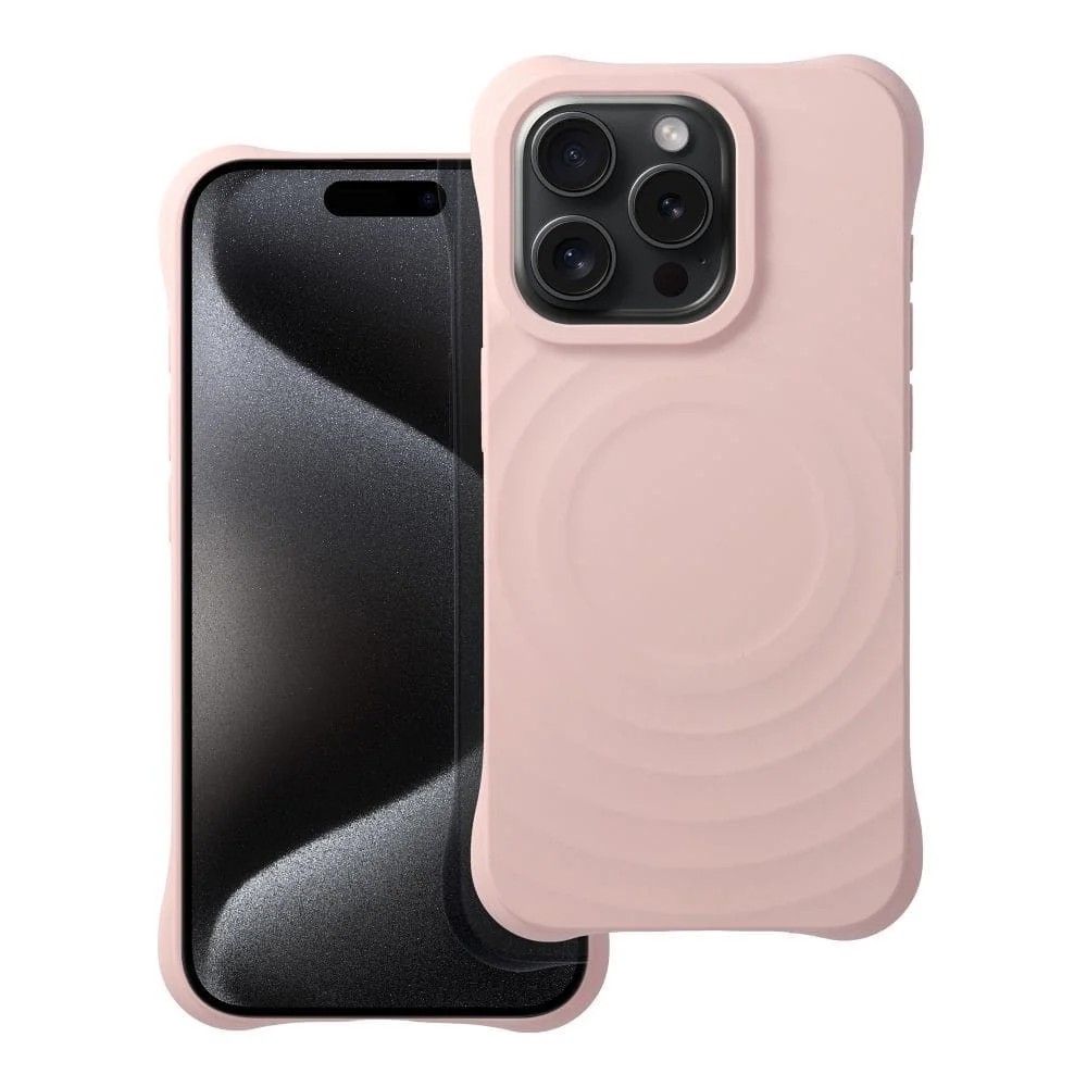 Forcell iPhone 16 Pro Max MagSafe Zephyr Θήκη Σιλικόνης - Pink
