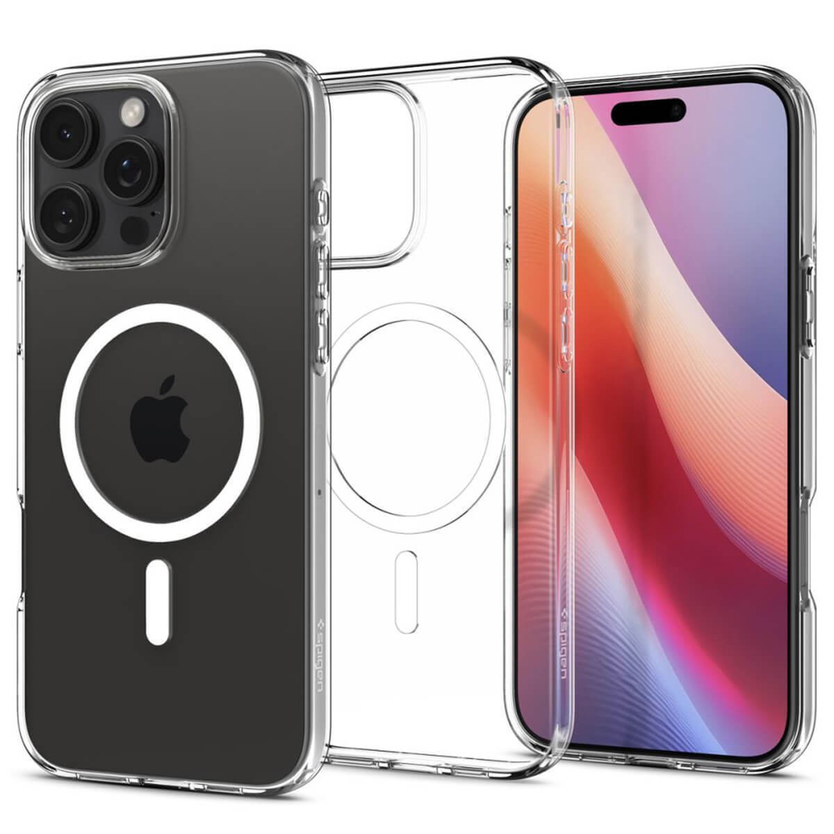 Spigen iPhone 16 Pro Max Magfit Liquid Crystal Θήκη Σιλικόνης - Διάφανη