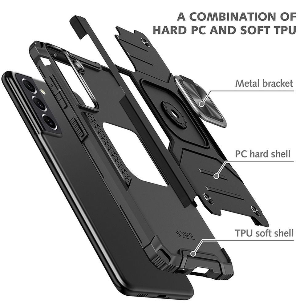 Samsung Galaxy A35 5G Θήκη Μαύρη Με Σταντ Nitro Case Black