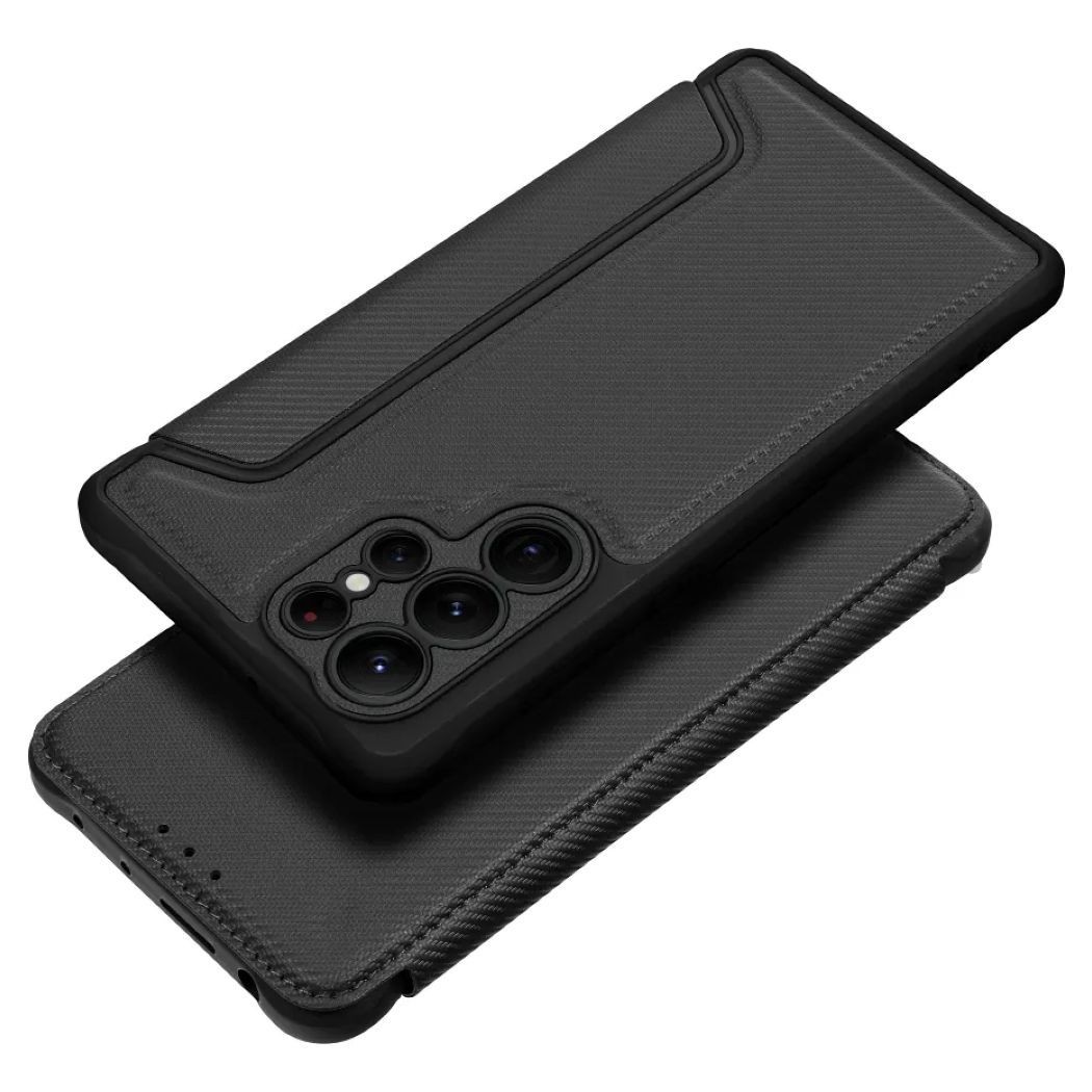 Tel1 Samsung Galaxy S23 FE 5G Razor Carbon Θήκη Βιβλίο - Black