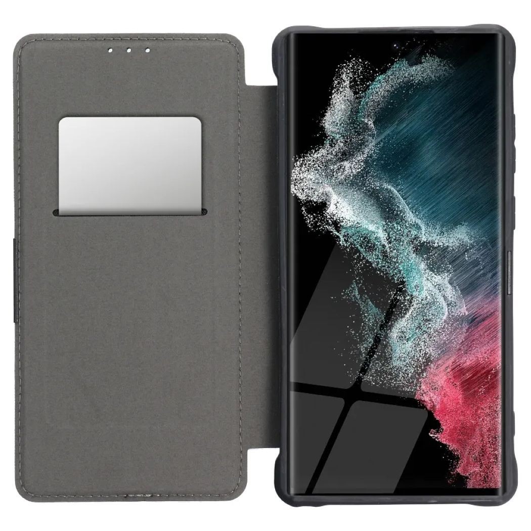 Tel1 Samsung Galaxy S23 5G Razor Carbon Θήκη Βιβλίο - Black