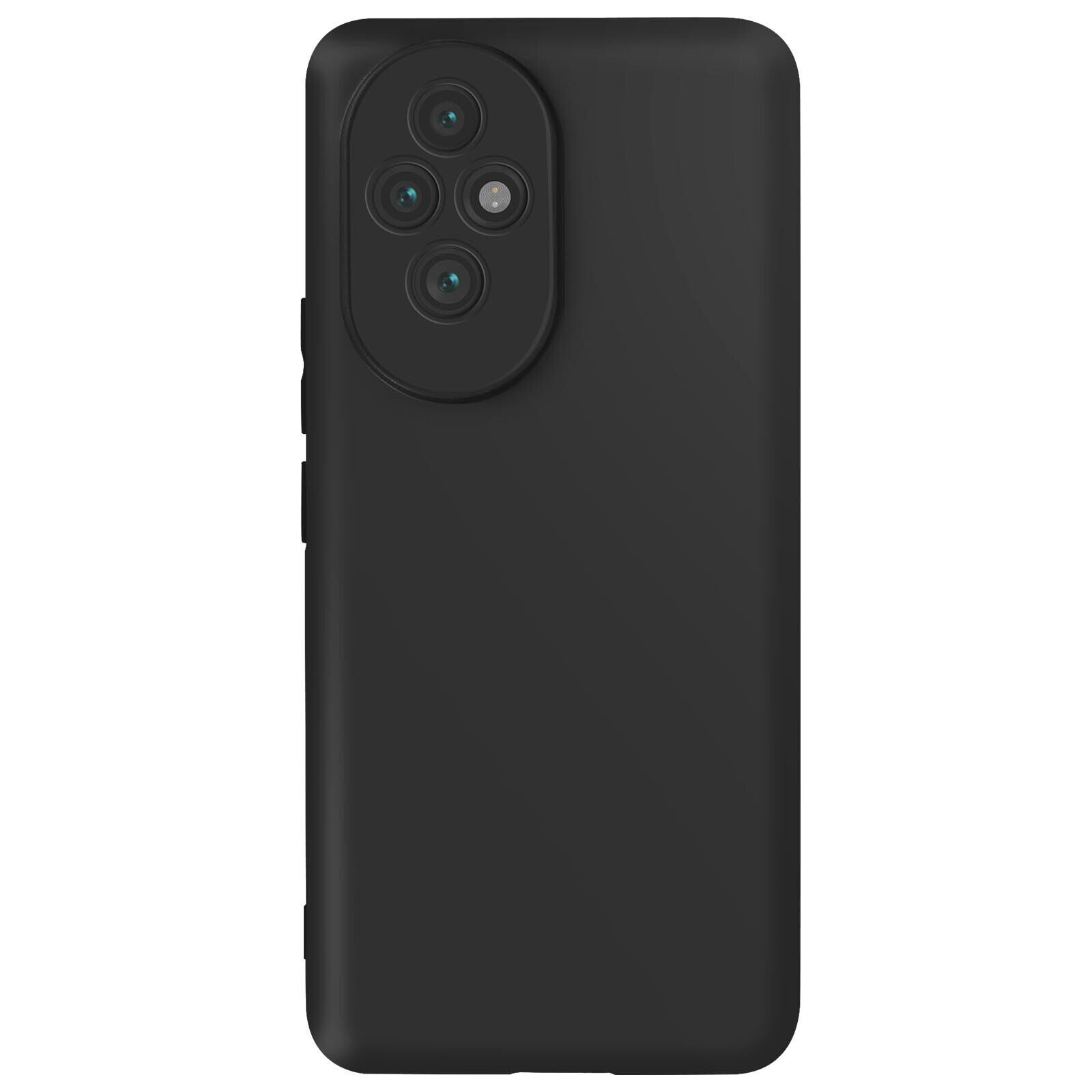 Forcell Honor 200 Matt Θήκη Σιλικόνης - Black
