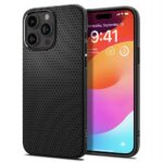 Spigen iPhone 15 Pro Liquid Air Θήκη Σιλικόνης - Black ACS06704