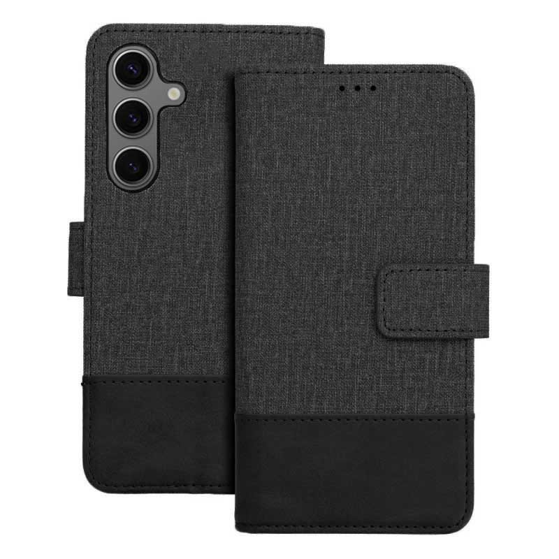 Tel1 Samsung Galaxy A55 5G Gomma Θήκη Βιβλίο - Black