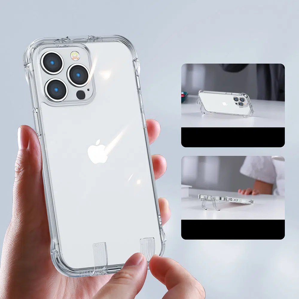 Joyroom iPhone 14 Armored Hook Θήκη Σιλικόνης - Διάφανη