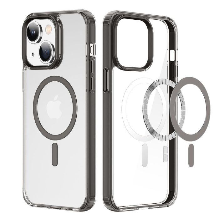 Dux Ducis iPhone 14 MagSafe Clin Θήκη Σιλικόνης Διάφανη - Grey