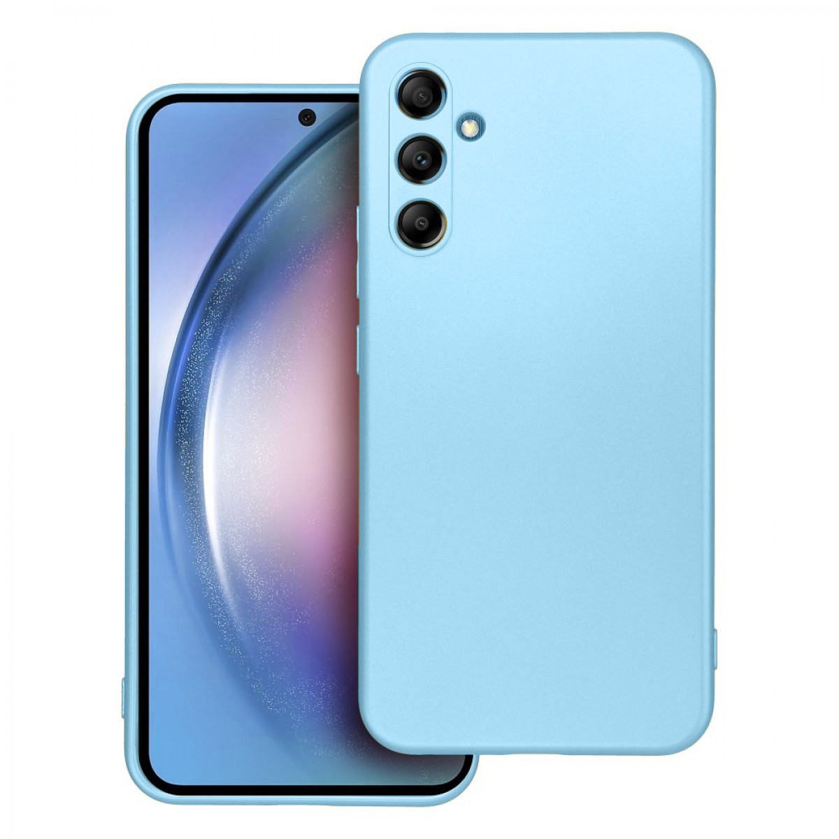 Forcell Samsung Galaxy A15 5G / A15 4G Metallic Θήκη Σιλικόνης - Blue