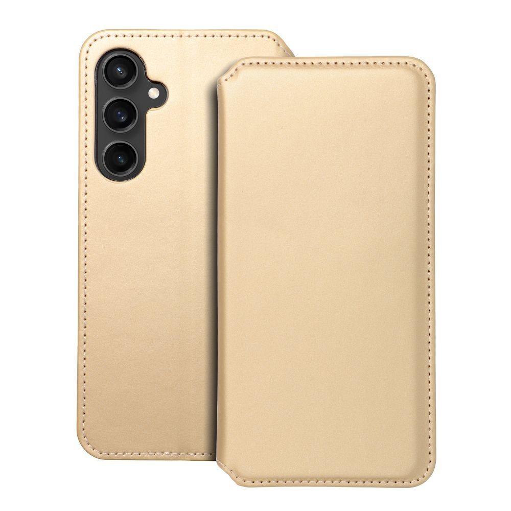 Tel1 Samsung Galaxy A54 5G Dual Pocket Θήκη Βιβλίο - Gold