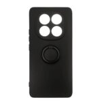 Forcell Xiaomi Redmi Note 14 Pro 5G Ring Holder Θήκη Σιλικόνης - Black