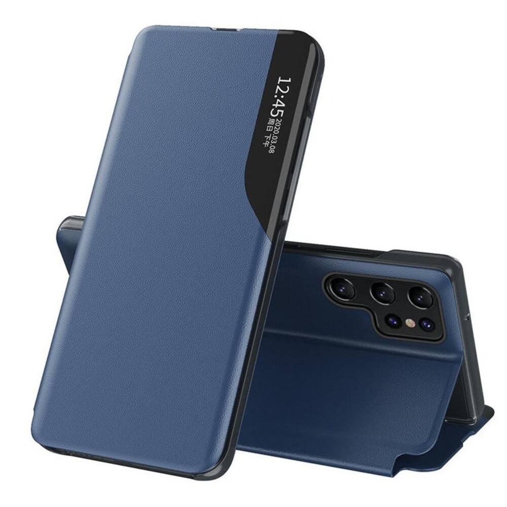 Tel1 Samsung Galaxy A22 4G / M32 4G Smart View Θήκη Βιβλίο - Blue