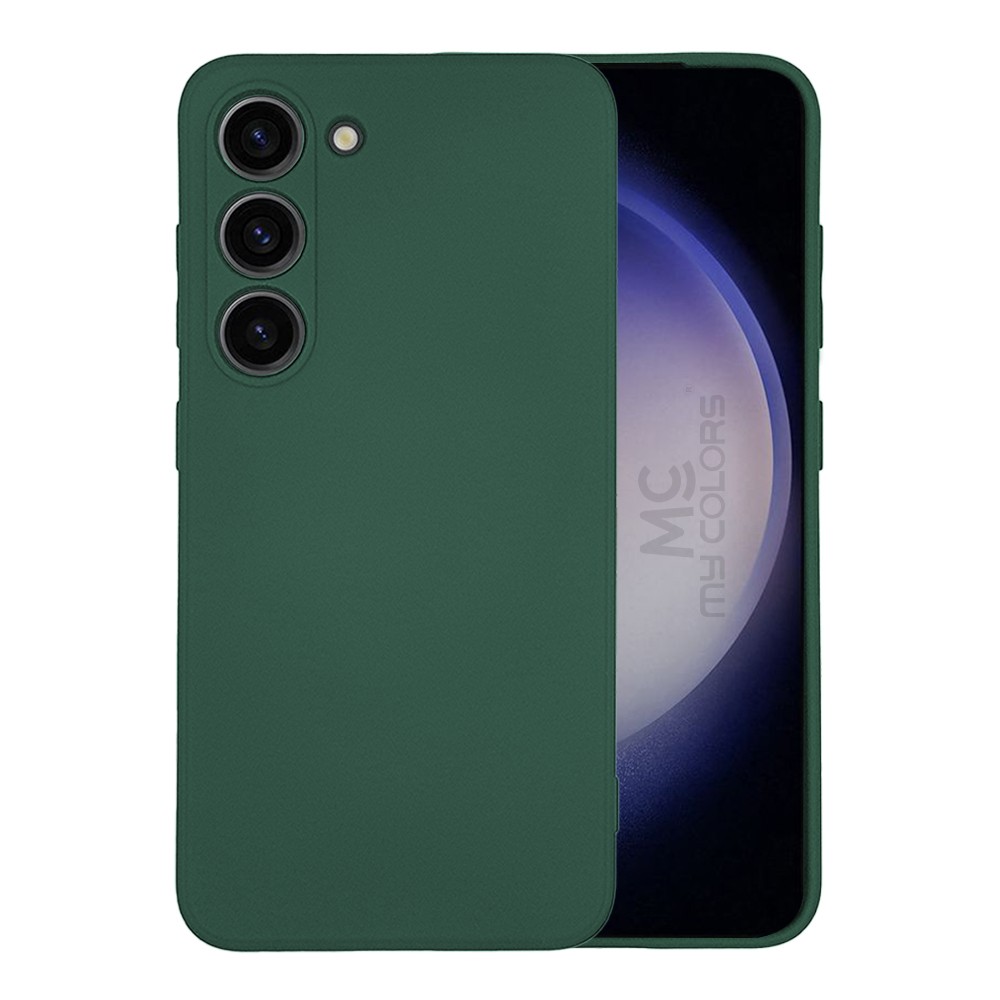 Forcell Samsung Galaxy S23 FE 5G Matt Θήκη Σιλικόνης - Dark Green