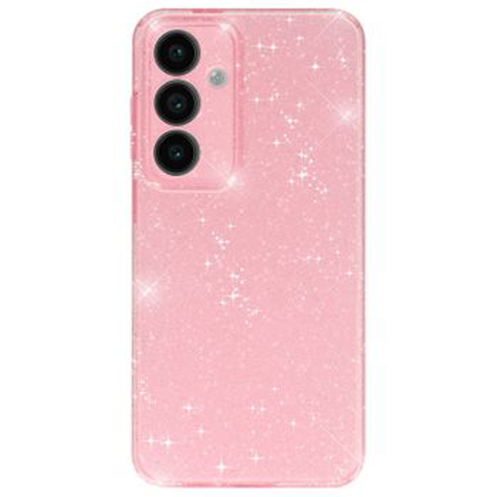 Forcell Samsung S25 Plus Glitter Θήκη Σιλικόνης - Pink