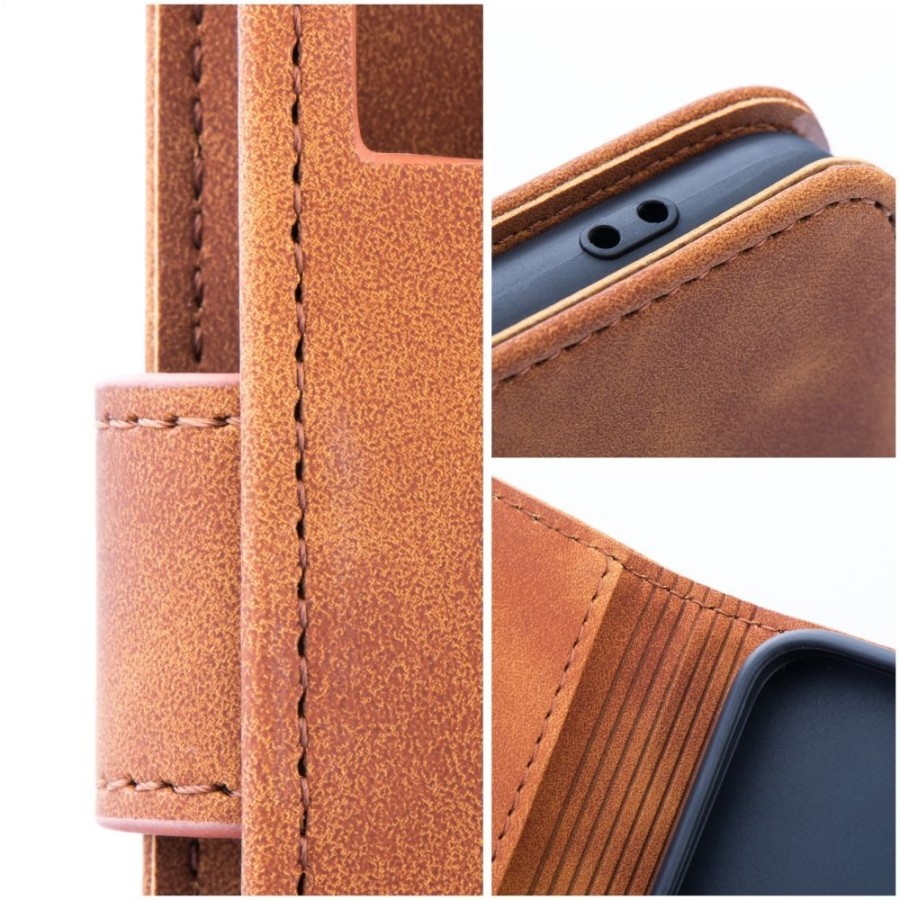 Tel1 Samsung Galaxy S21 FE TENDER Θήκη Βιβλίο - Brown