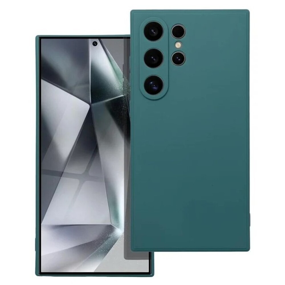Forcell Samsung Galaxy S24 Ultra 5G Matte Θήκη Σιλικόνης - Dark Green