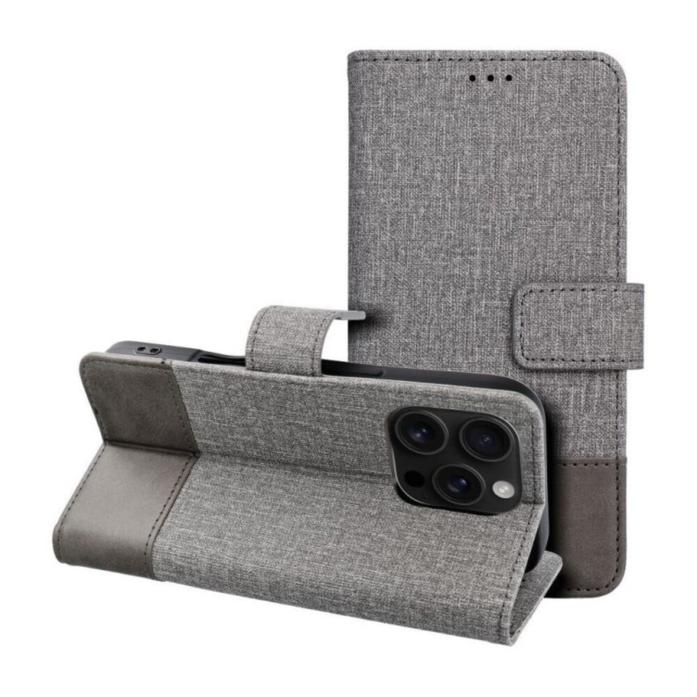 Tel1 Xiaomi Redmi Note 14 5G Gomma Θήκη Βιβλίο - Gray