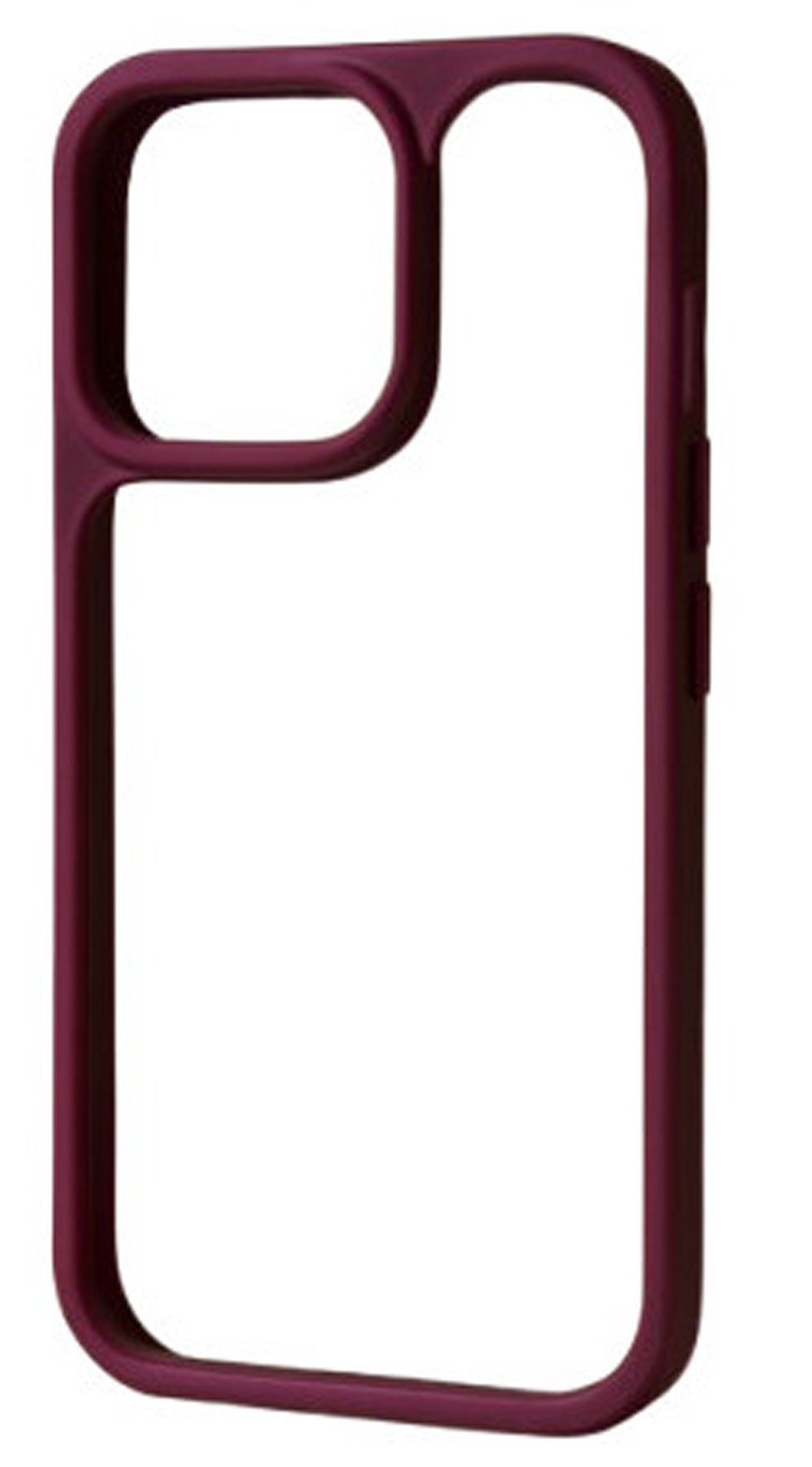 Forcell Xiaomi Redmi Note 13 Pro 4G / Poco M6 Pro 4G Color Shock Θήκη με Πλαίσιο Σιλικόνης Διάφανη - Bordeaux