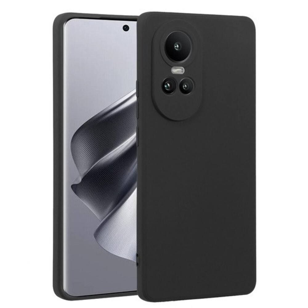 Forcell Oppo Reno 10 5G / 10 Pro 5G Matt Θήκη Σιλικόνης - Black
