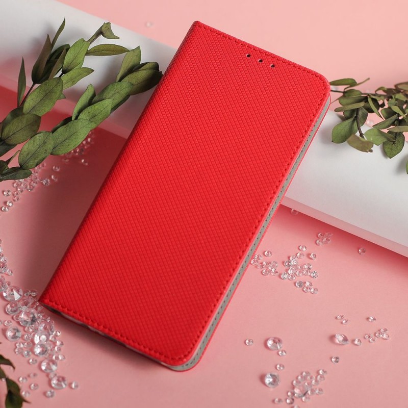 Tel1 Samsung Galaxy S25 Ultra 5G Smart Magnet Θήκη Βιβλίο - Red