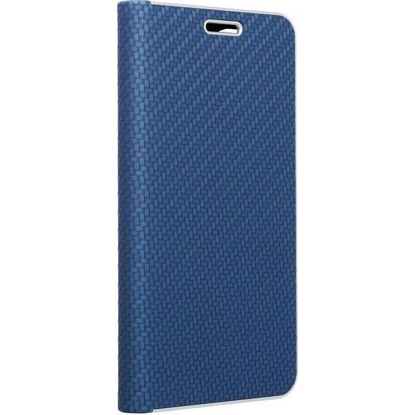 Tel1 Samsung S21 FE Luna Carbon Θήκη Βιβλίο - Blue