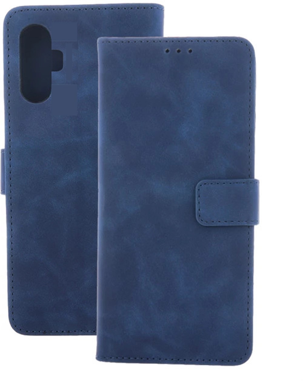 Tel1 Realme C55 Smart Velvet Θήκη Βιβλίο - Navy Blue