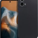 Forcell Motorola G34 5G Matt Θήκη Σιλικόνης - Black