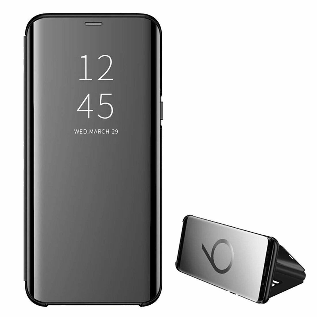 Tel1 Samsung S23 5G Clear View Θήκη Βιβλίο - Black