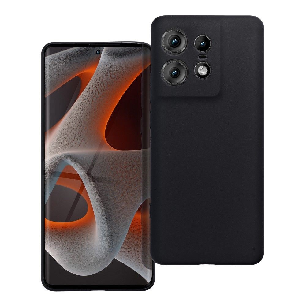 Forcell Motorola Edge 50 Pro Matt Θήκη Σιλικόνης - Black