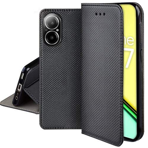 Tel1 Realme C67 Smart Magnet Θήκη Βιβλίο - Black