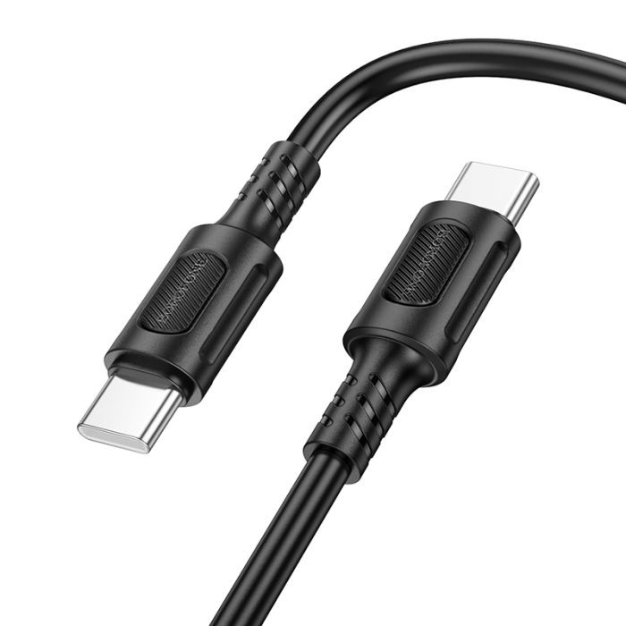 Borofone USB-C to USB-C 60W 3A 1m Black (BX111)