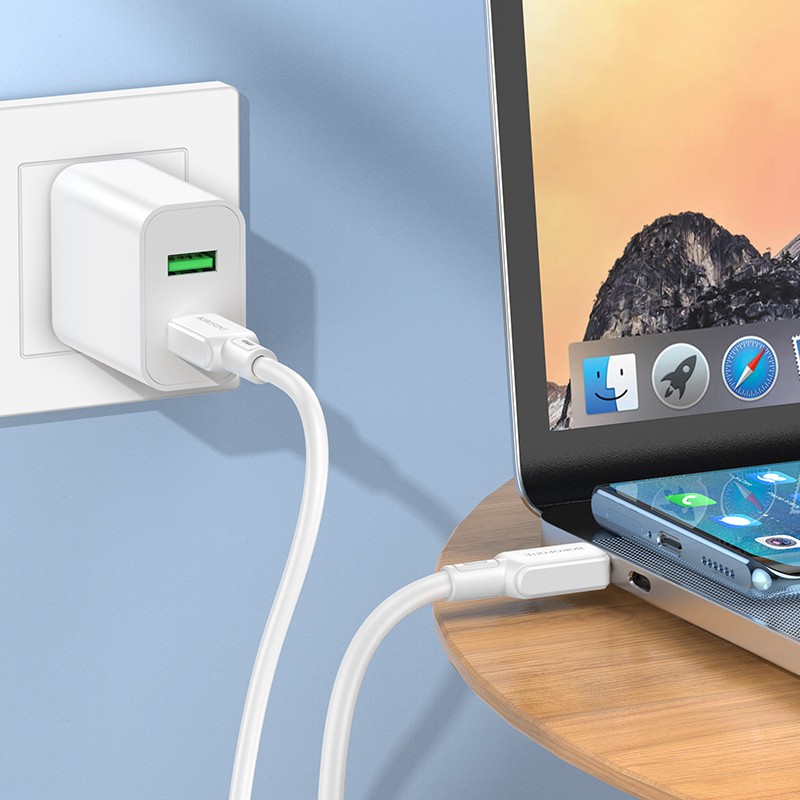 Borofone USB-C to USB-C 60W 1m White (BX94)